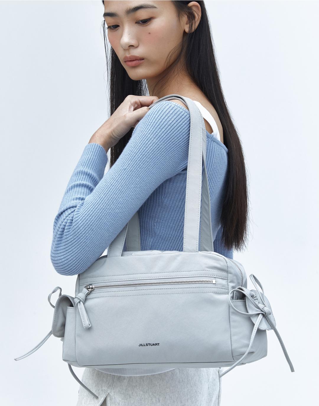 [24SS] [보우백] 그레이 나일론 발레코어 무드 더플백