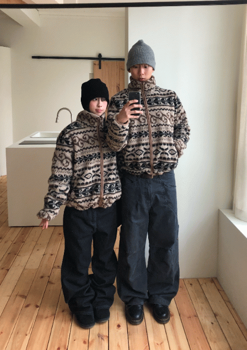 [30% 기획 할인] 플리스 크롭 집업