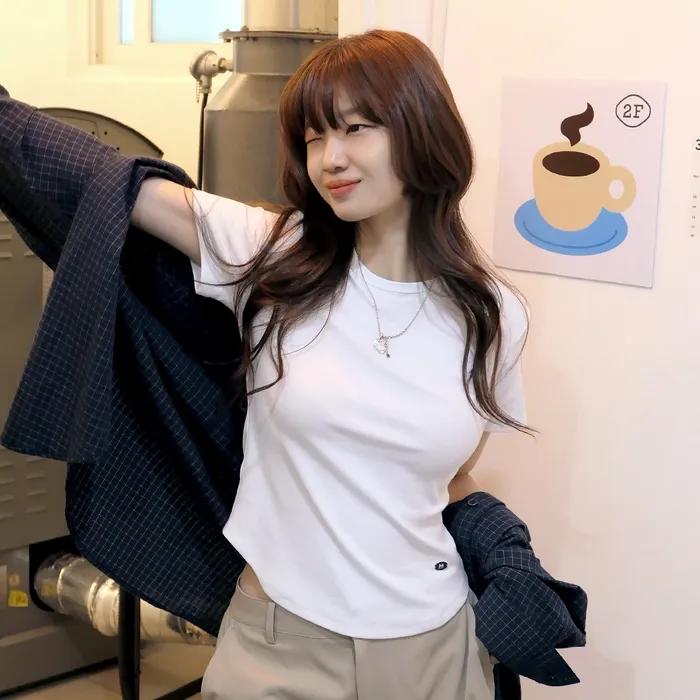 [오제, 묵화 PICK] 에센셜 라운드넥 반팔 티셔츠 MDTS073_10 Colors