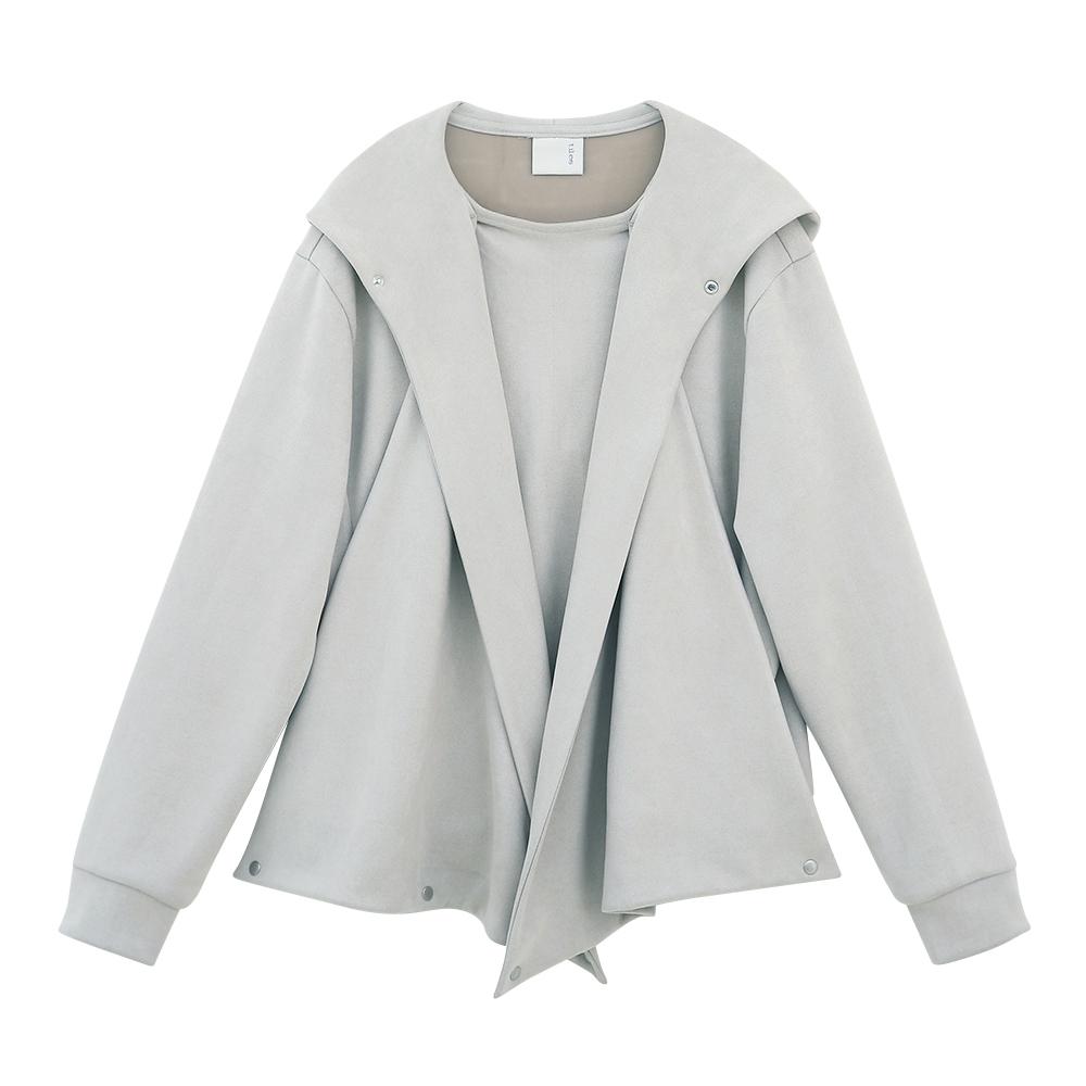 muffler hoodie (grey)