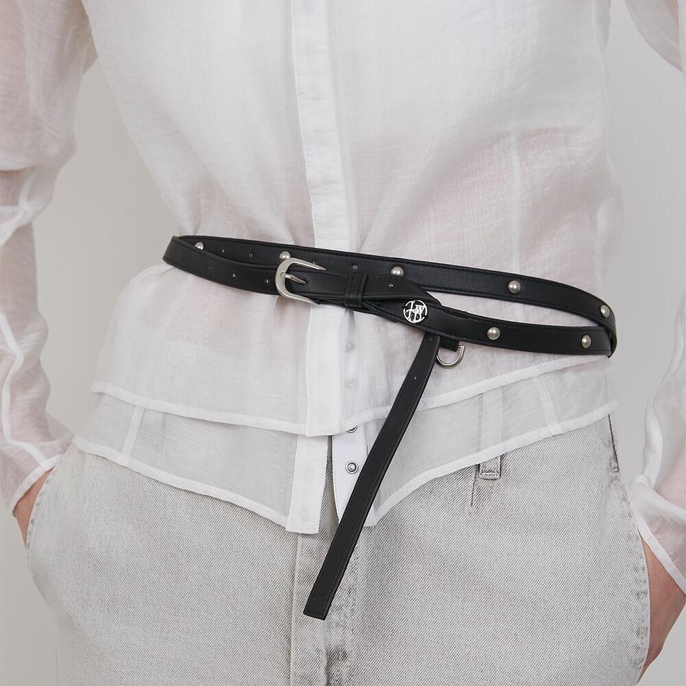 [1st 리오더, 예약배송] STUD LONG BELT [BLACK]