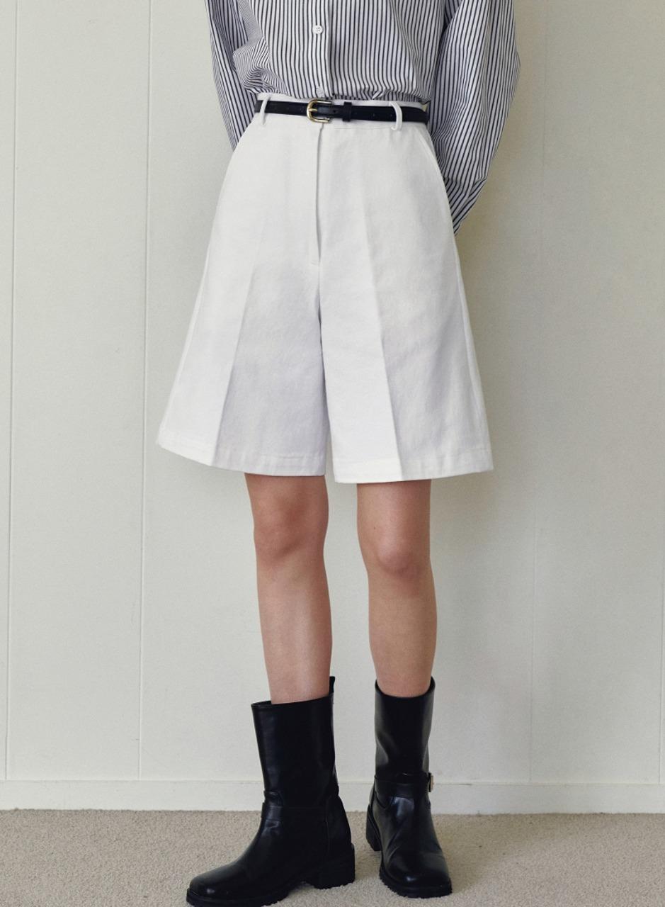 어텀 코튼 버뮤다 팬츠 - 아이보리