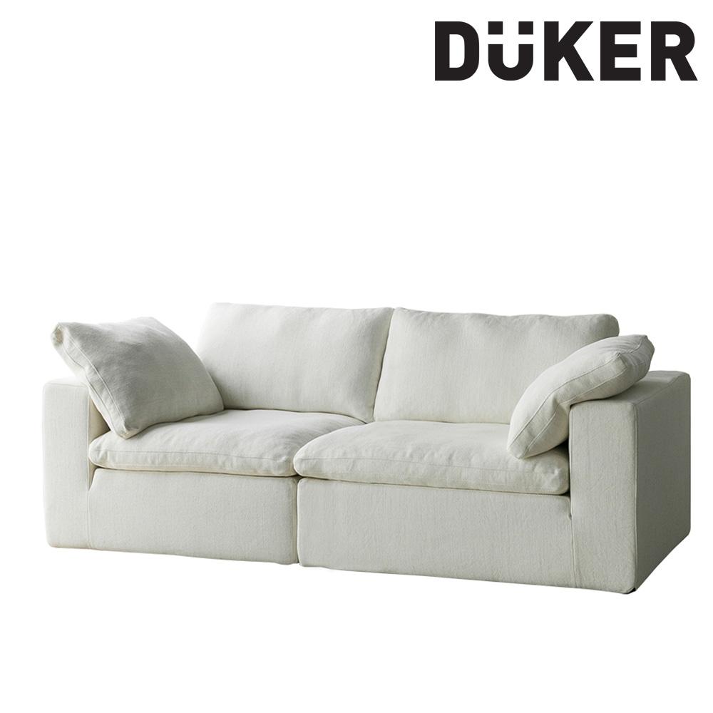 1+1커버 증정 DK063 3인 라이트 아이보리 워셔블+풀커버링 구스다운 패브릭 소파