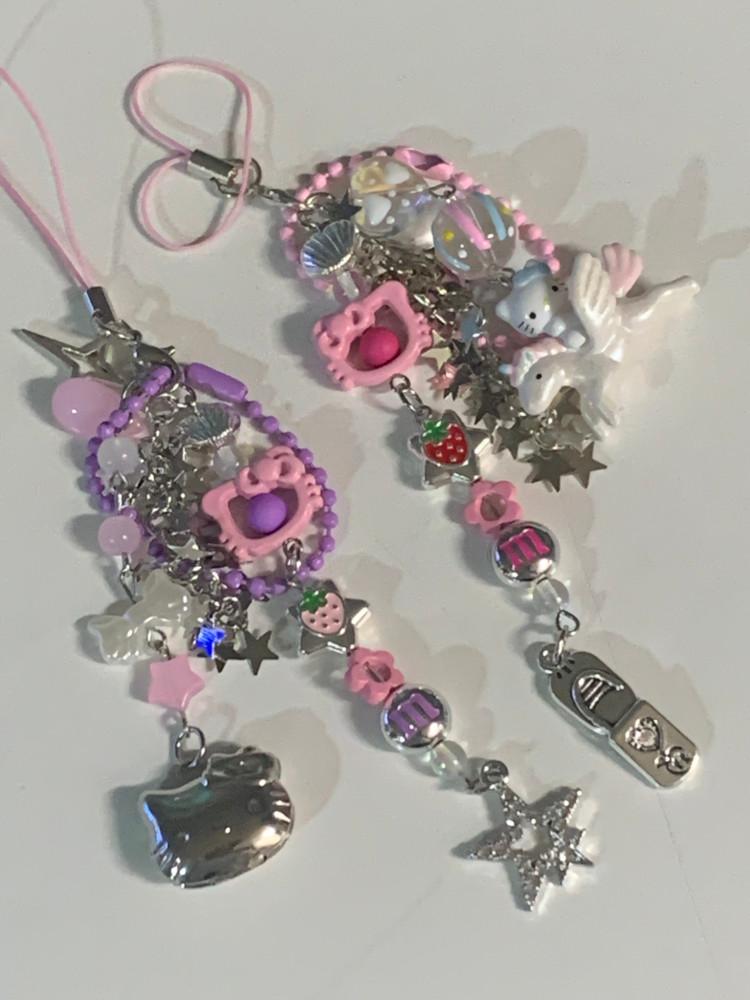 (키치앤피피) y2k cell phone 롱 스트랩(2color)