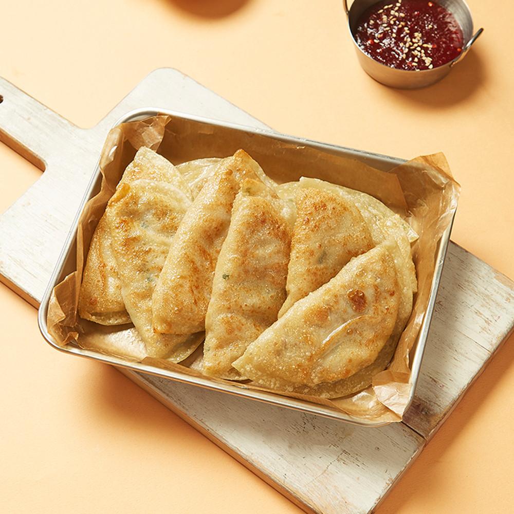 [창화당] 납작 고기 왕군만두 500g x 1팩 겉바속촉 군만두