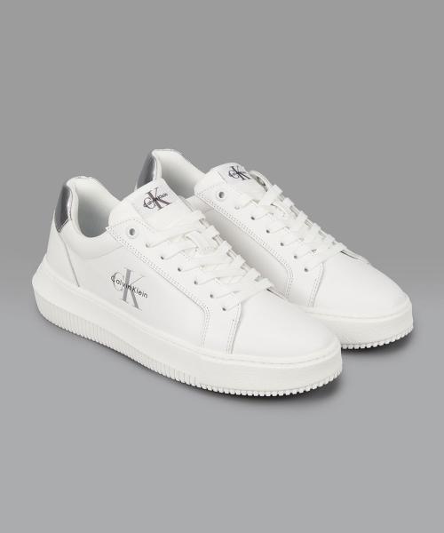 여성 말모 레더 청키 컵솔 스니커즈 YW02079 0LC