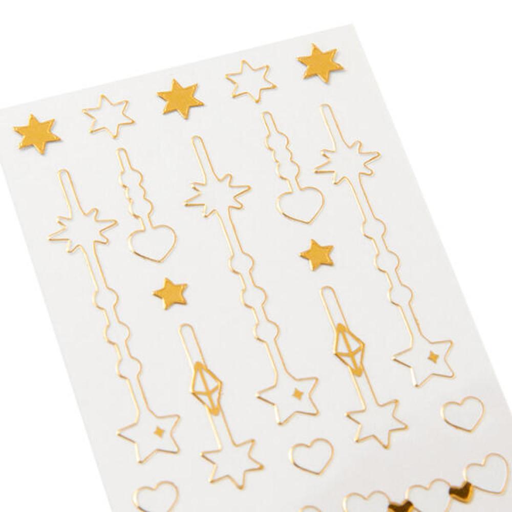 아트박스 씰스티커 별샹들리에 금박