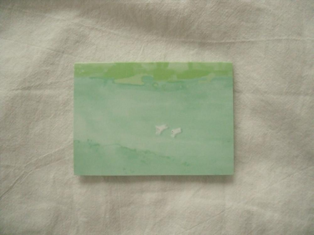 [postcard] 두 천사 folded