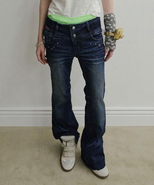 DIY Bootcut Denim Indigo