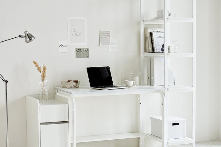 엑소1.4T 하드 스틸 책장형 책상 h형 1000 4colors_전문설치