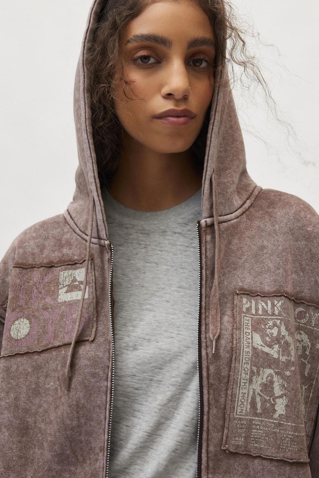 Pink Floyd Patched Graphic Hoodie Sweatshirt