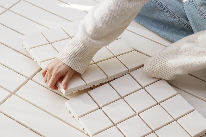 데크타일 스토니 36P 3colors - 마감재/백자갈 추가 가능