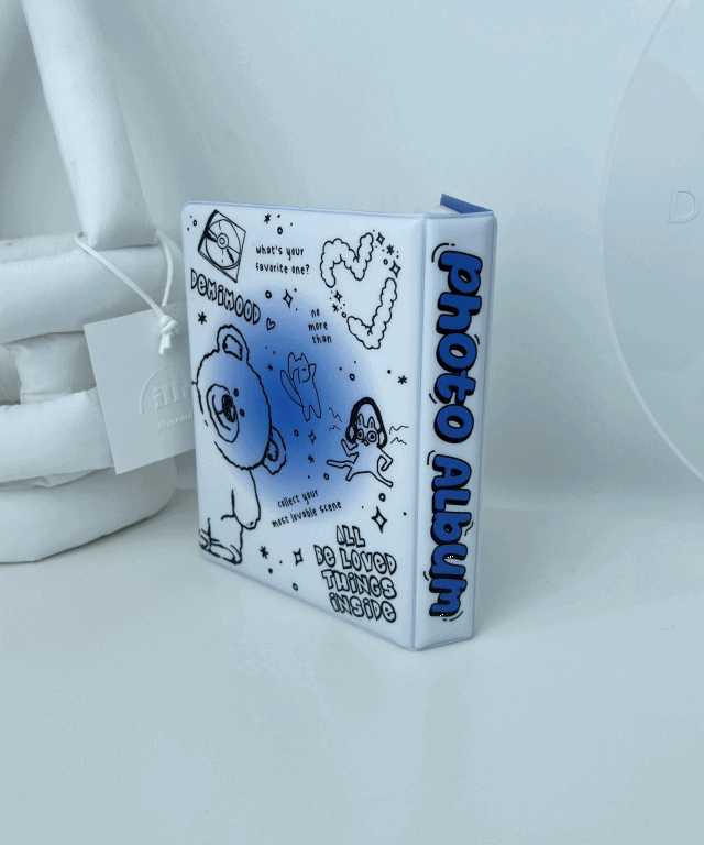 블루이즘 테디베어 포토앨범 무광 에폭시 2mm 하루필름 포토이즘 네컷 사진 앨범 포카 바인더