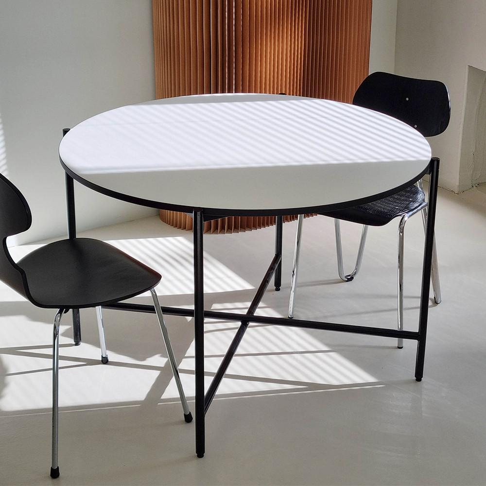 위드 멜라민 4인 1100 1200 원형 식탁 카페 테이블