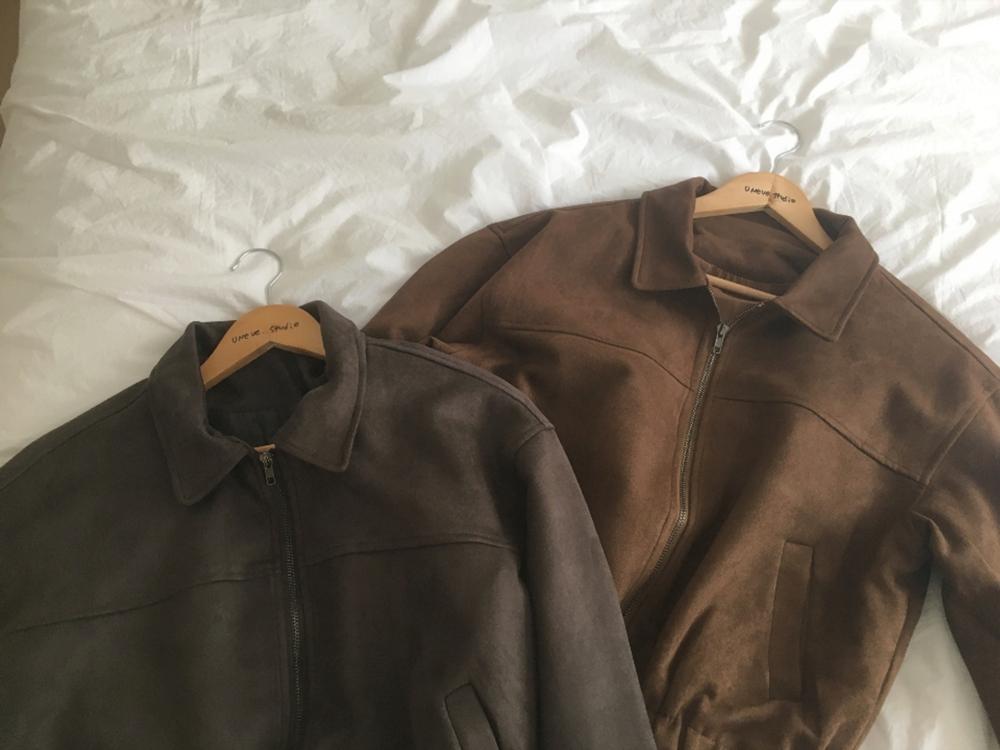 뮤트크레메 [가을아우터/스웨이드점퍼] 켄로 suede jumper