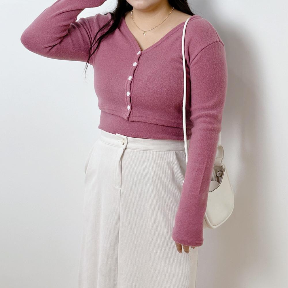 데르 기모 나시 가디건 세트 [빅사이즈 55~77]