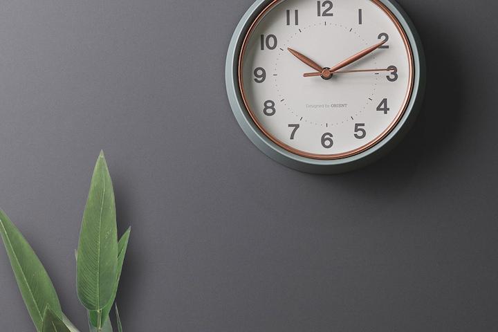 OWC 무소음 민트 메탈프레임 신혼집 집들이 선물 인테리어 벽걸이 벽시계 OT882M