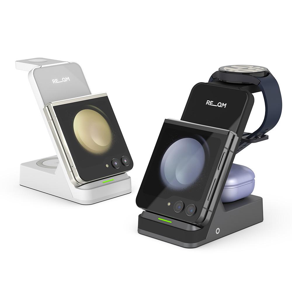 리큐엠 3in1 삼성갤럭시 S24 충전기 울트라 플러스 워치6 버즈 고속무선 Q3100S : 리큐엠