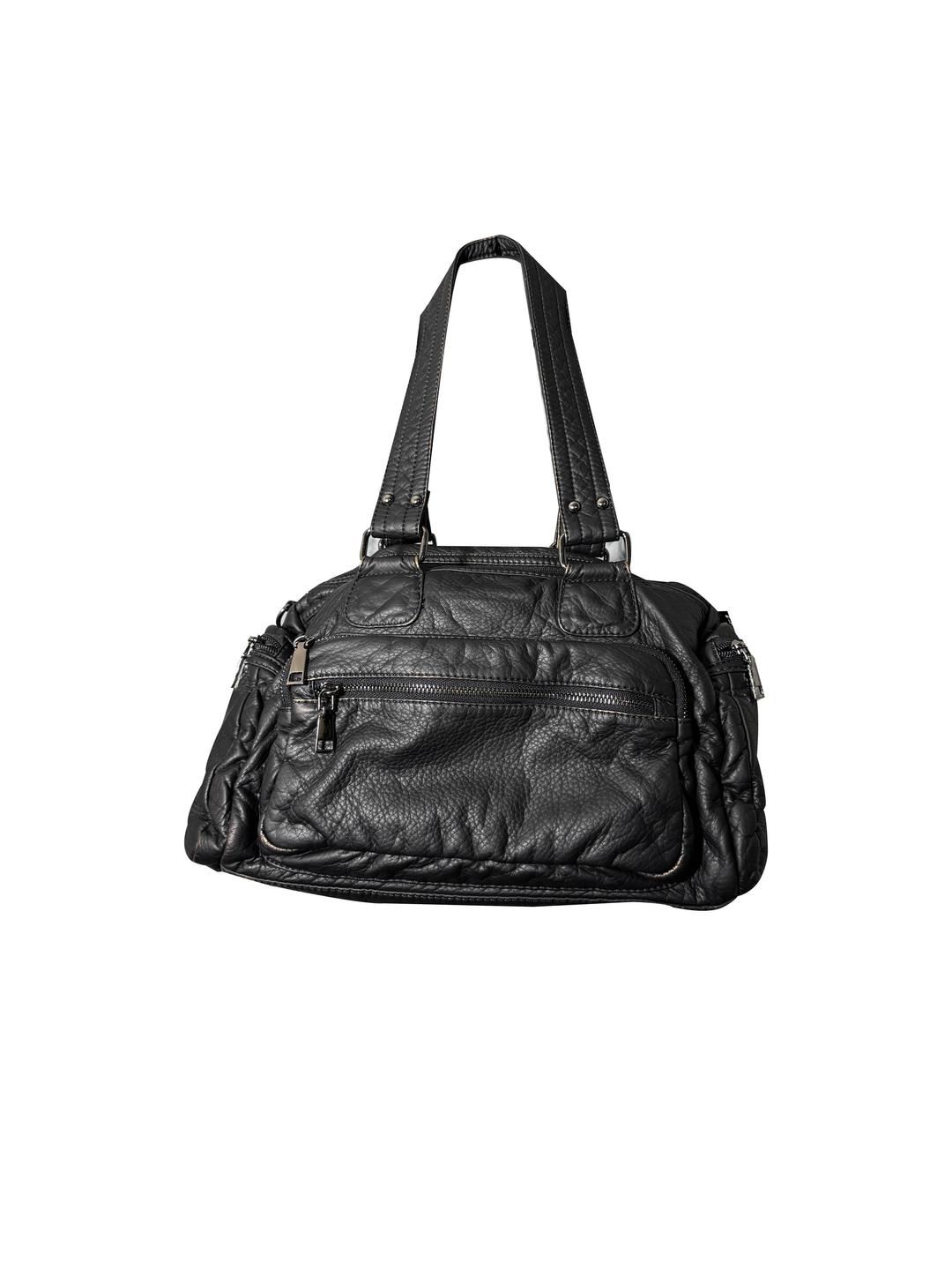 *select* Black Quilted Leather Bag