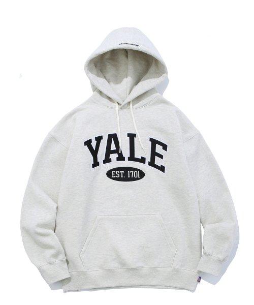 (22FW) 2 TONE ARCH HOODIE OATMEAL