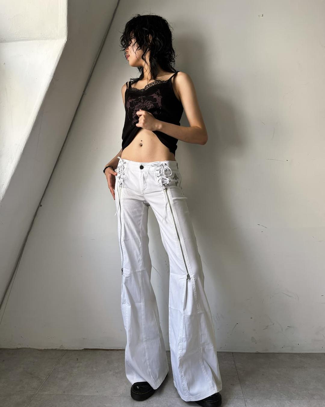 오즈온 고딕 지퍼 디테일 부츠컷 팬츠 | 후루츠패밀리