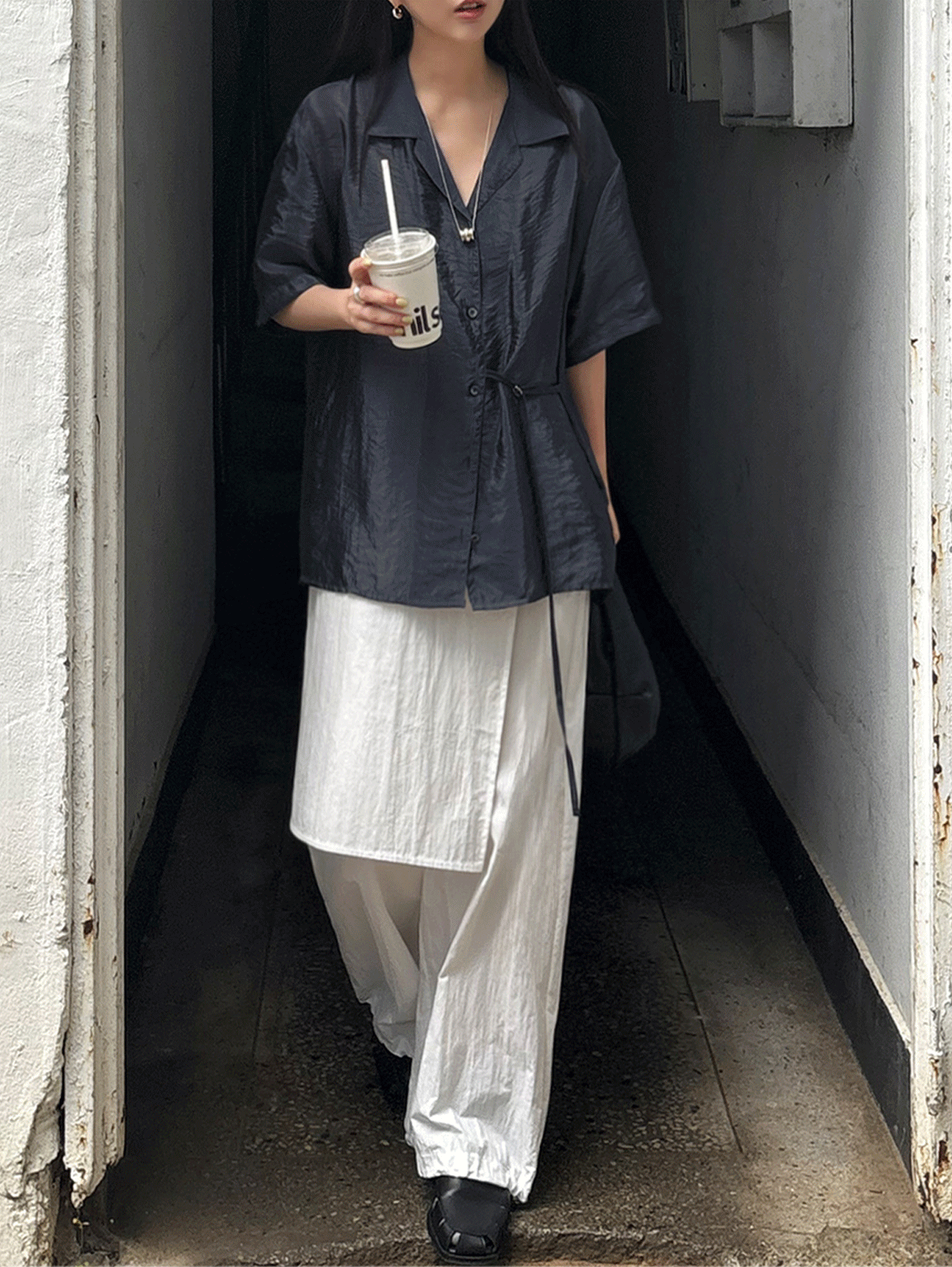 raffy wrap pants (ivory)