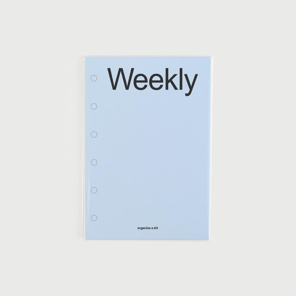 a7 inner paper weekly 다이어리 바인더 내지