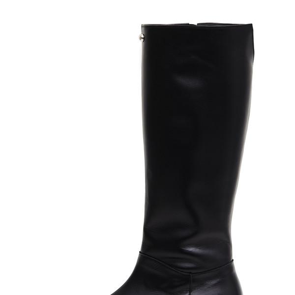 Two buttons boots (black)