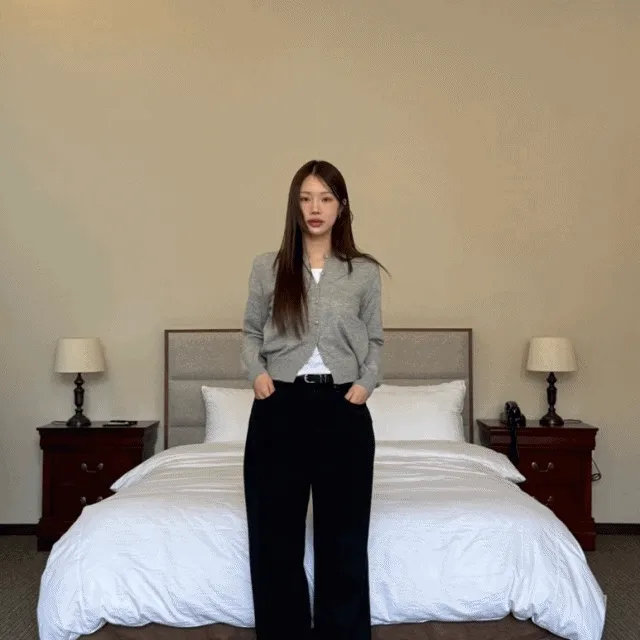 토마토 가디건 그레이, 코발트블루,카키, 블랙 [가디건/쫀쫀/데일리/봄코디/캐주얼/미니멀/대학생/직장인/Y2K]