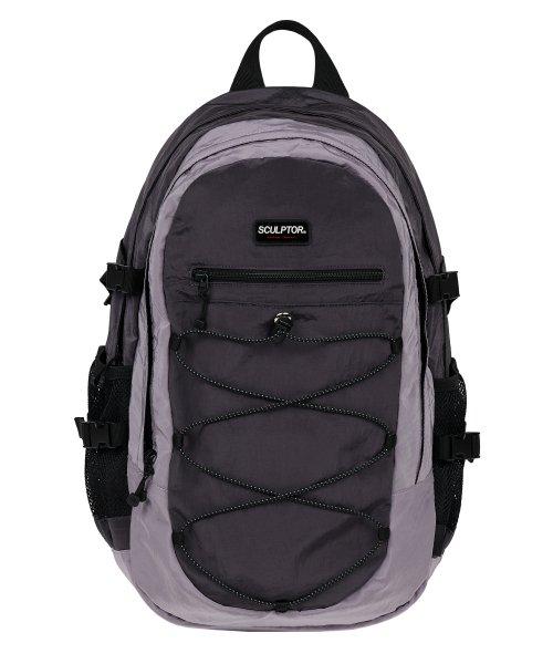 Nylon String Rucksack Gray/Mauve