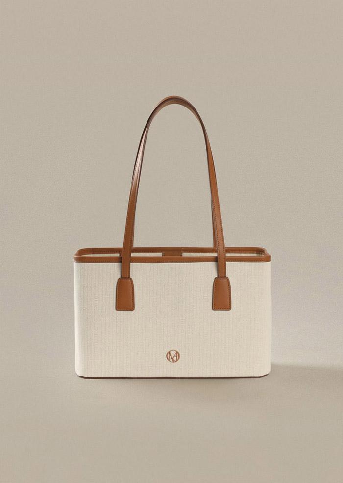 2ND / Cote herringbone shoulder bag  - Tan