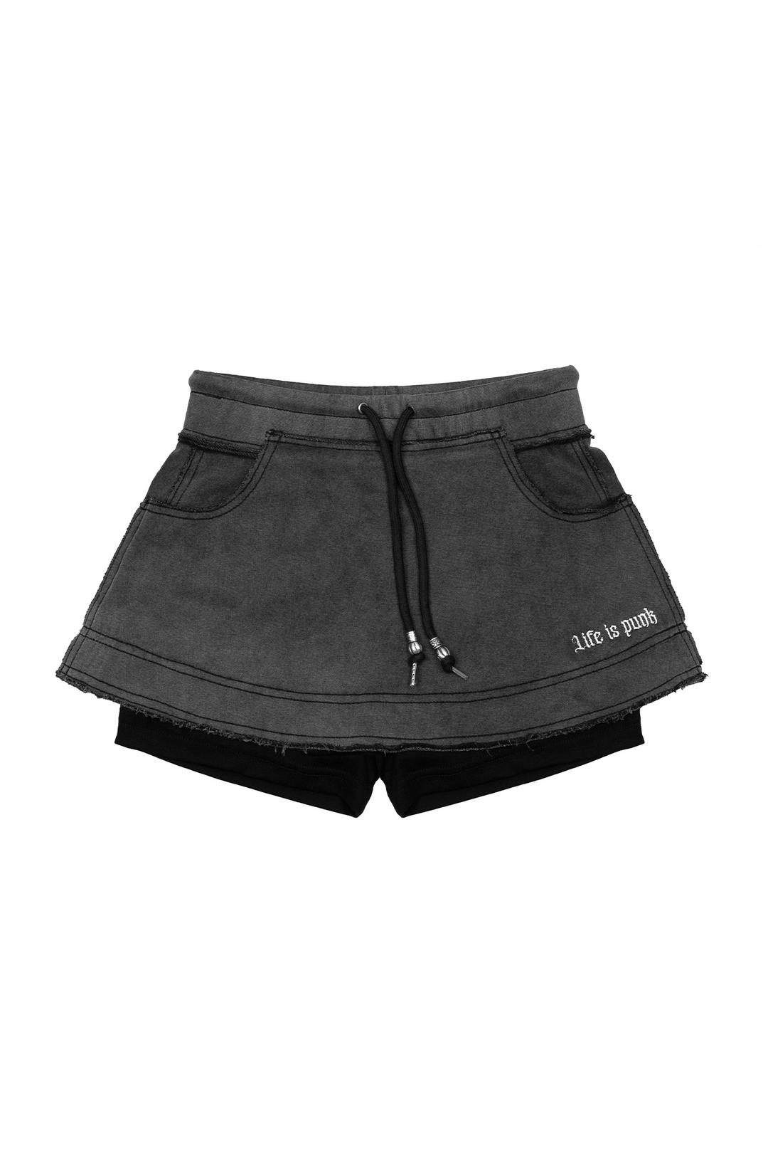 Raw Stitch Pants Skirt [pre-order 예약발송 09/19]