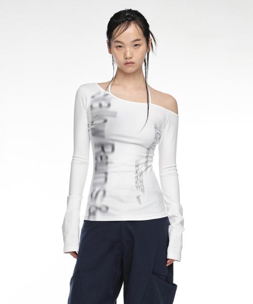HALTER SLIM FIT LONG SLEEVE IVORY