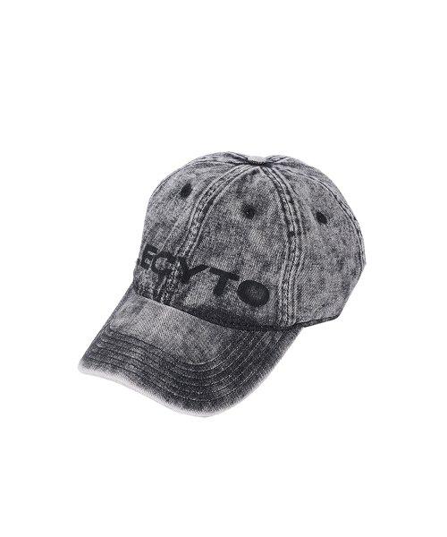 Retro Faded Denim Ball Cap_[Black]