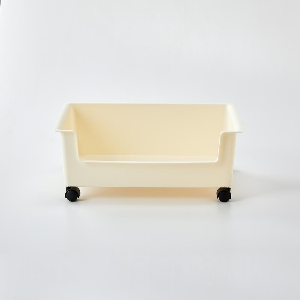 ON 이동이 편한 롤링 보조수납함 47.3x27.5x17cm 크림