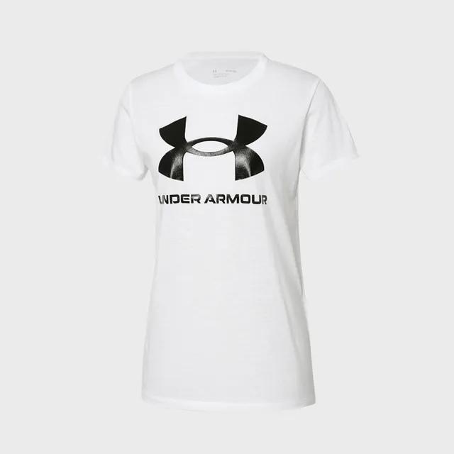 [언더아머] 여성용 스포츠 스타일 로고 SS 반팔티 1356305-102