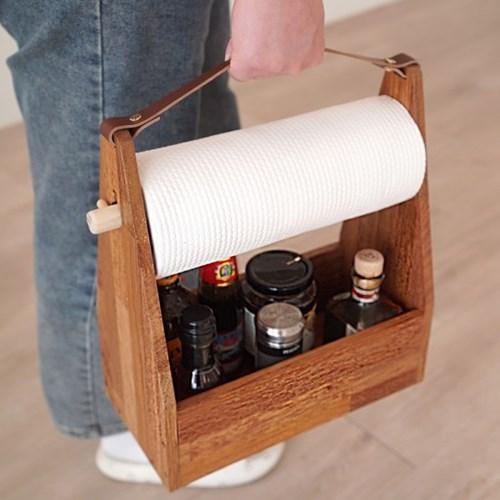 원목 캠핑양념통박스