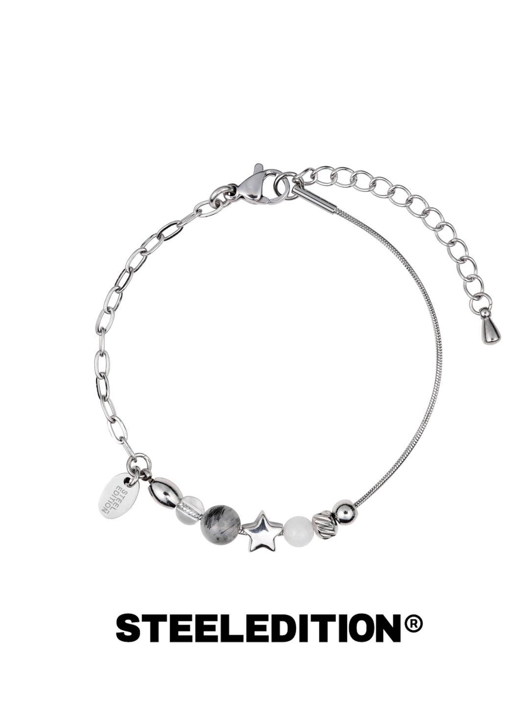 원석 스트링 별 팔찌