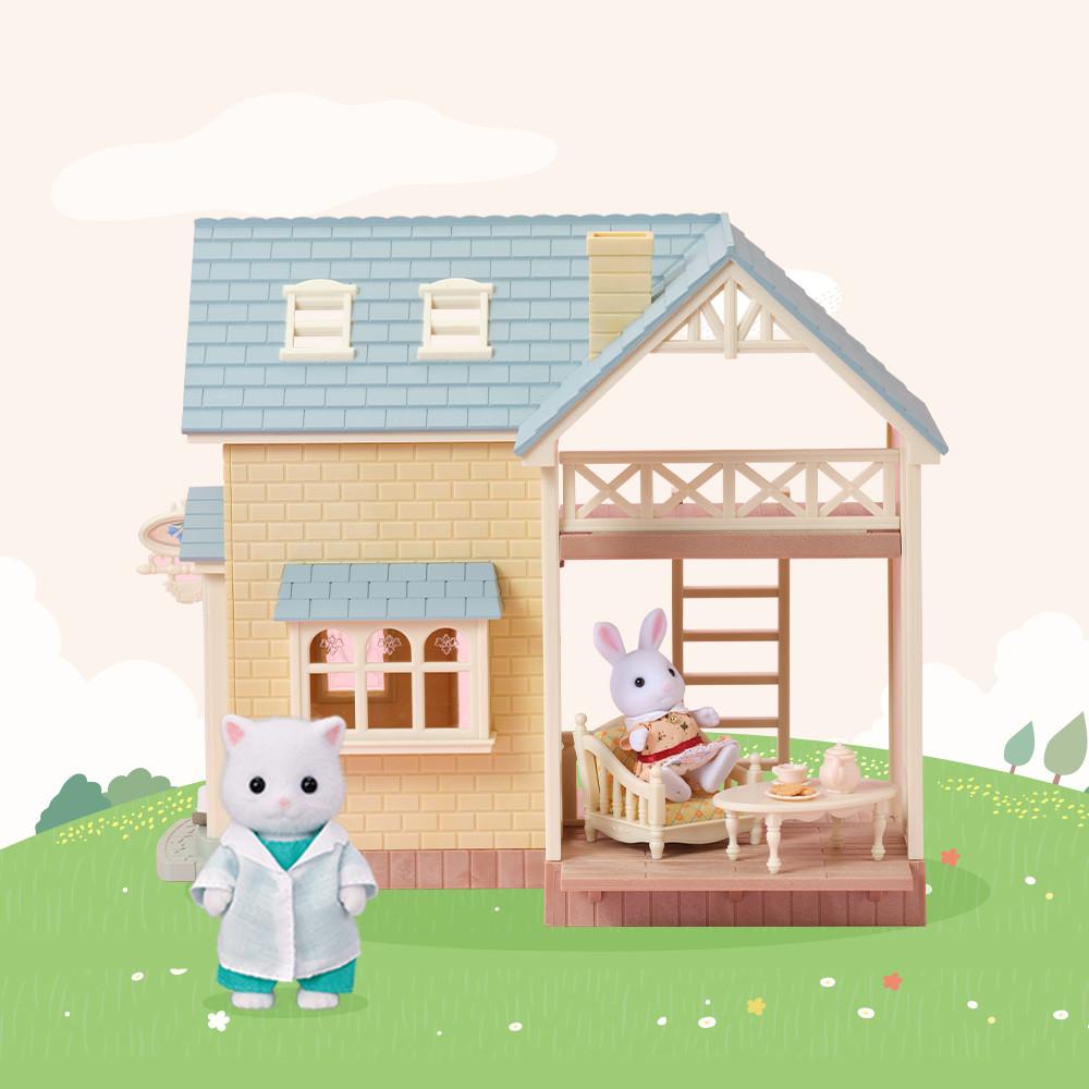 [토이트론] 하늘 지붕 펜션과 빌리지 닥터 세트