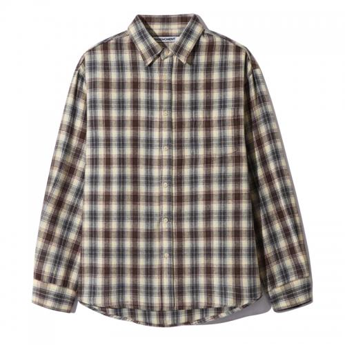 [10월18일 예약배송] Farmers Flannel Check Shirt Brown
