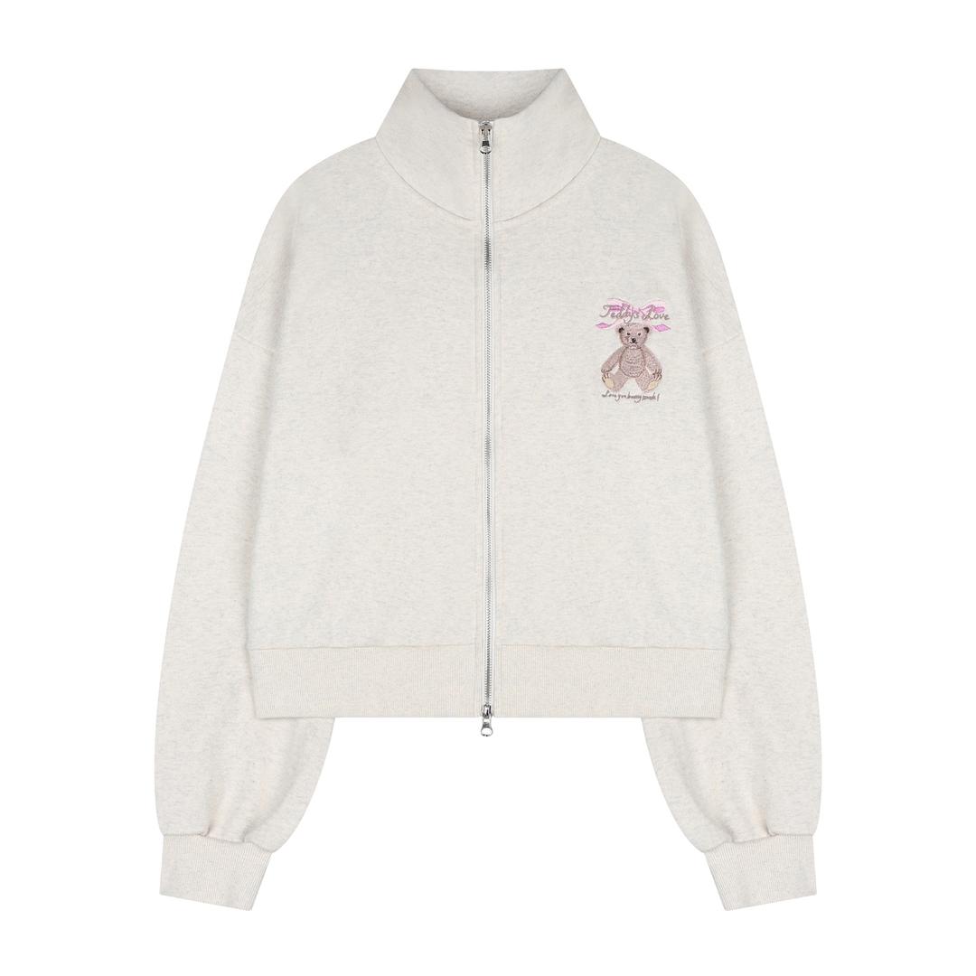 (2023 SS) Teddy’s Love Track Top (Oat melange)
