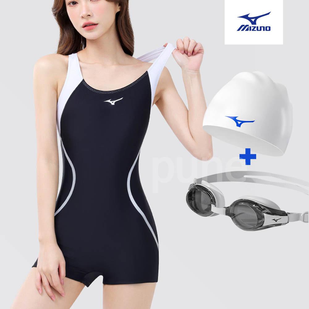 미즈노수영복 여성 실내 해외여행 수영복 중학생 강습용 빅사이즈