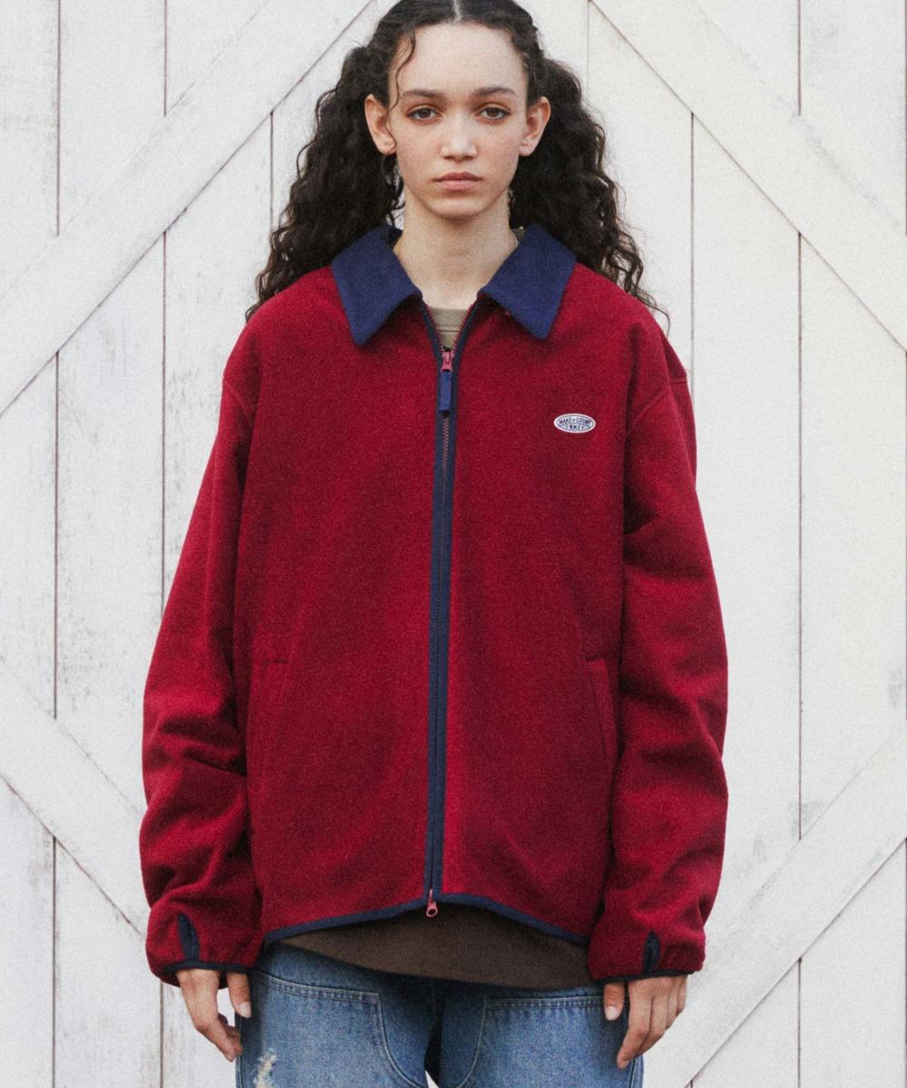 소프트 플리스 자켓_WINE