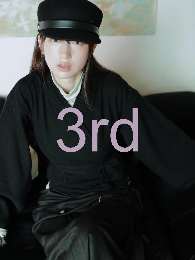 3rd [ 매 호 ] 저고리 - black