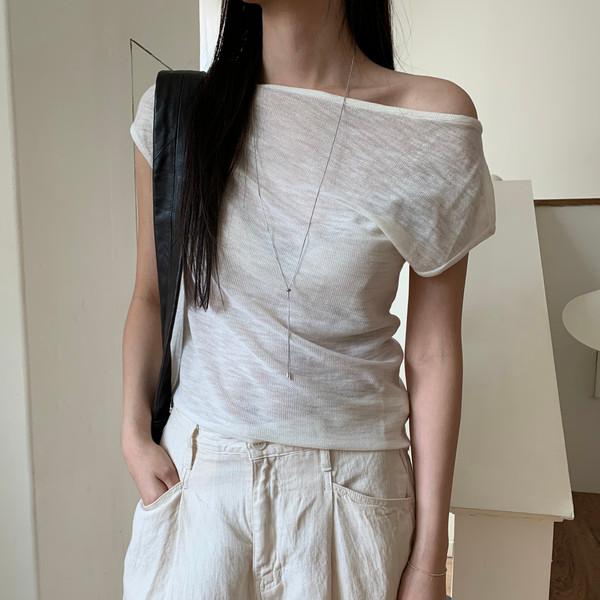 Zini unbalanced knit