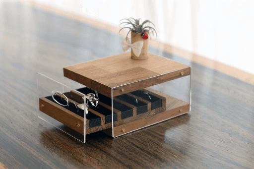 원목&아크릴 반지 보관함♡보석함