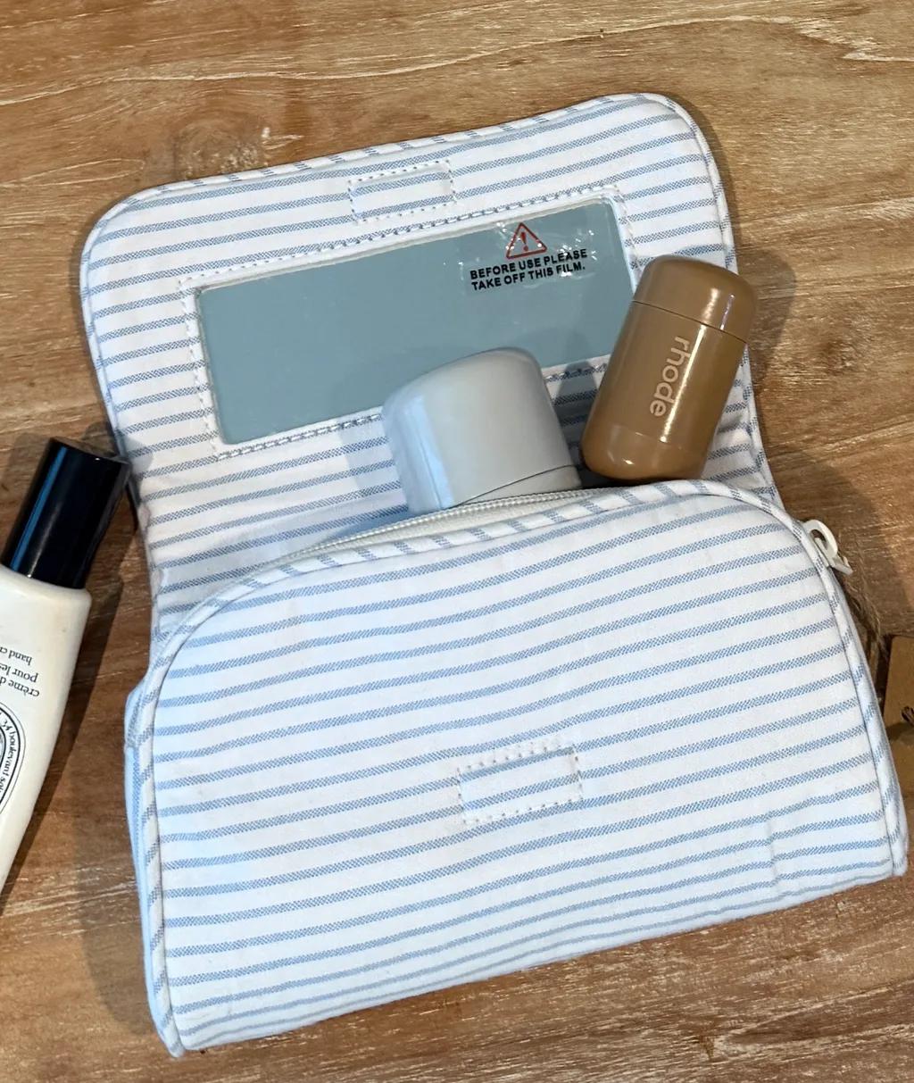 브랜디멜빌 블루 스트라이프 거울 파우치 인사이드 미러