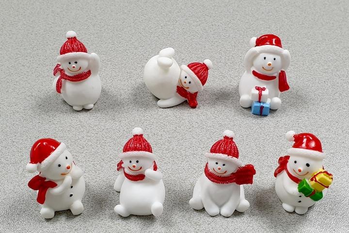 해피스노우맨 미니어처 크리스마스 피규어 테라리움 화분 장식품