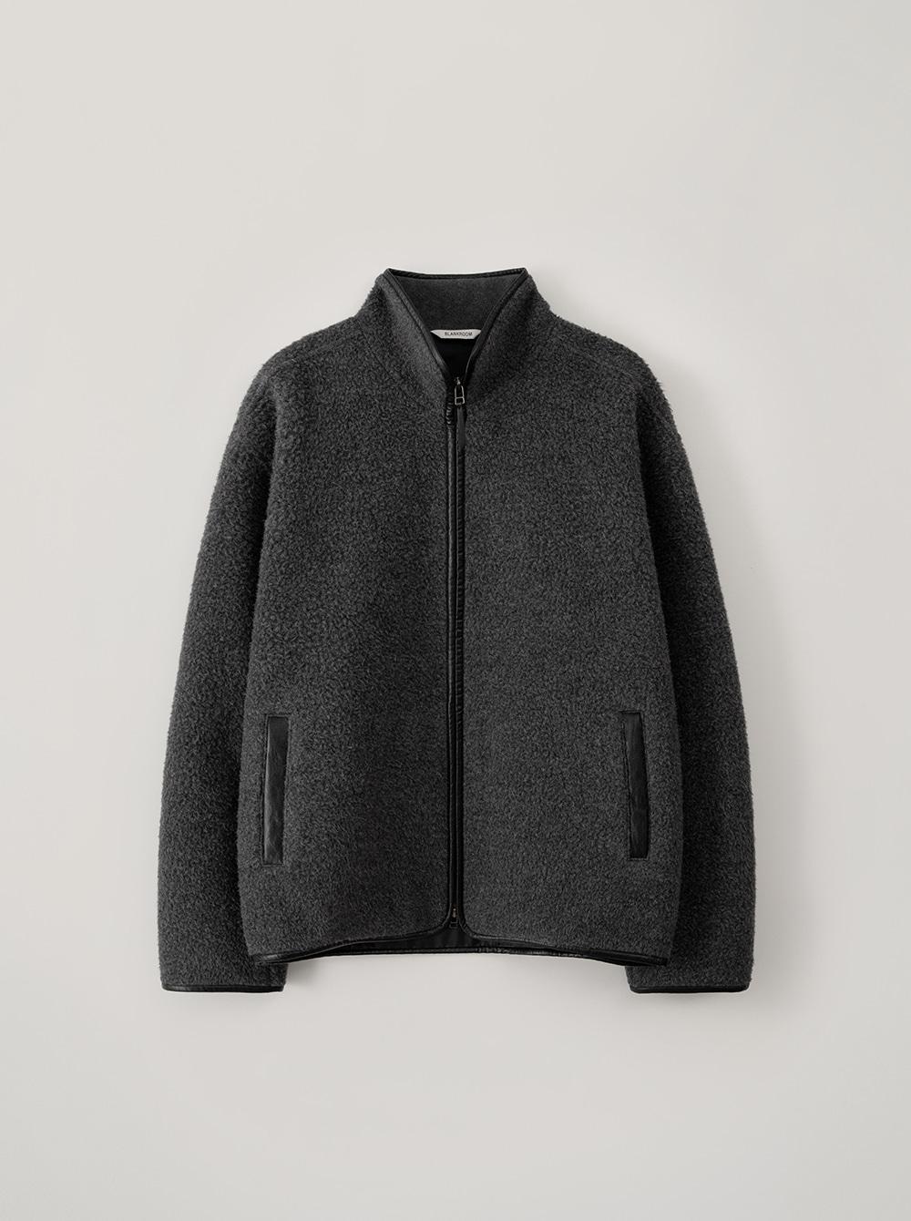 BABY ALPACA JACKET_CHARCOAL