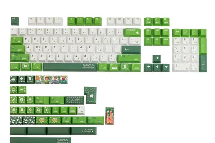 GMK 클로버 st. 키캡 PBT 체리 5면 염료승화 (143키)